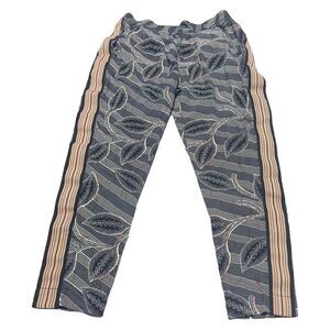 Anthropologie Hei Hei Lourinha leaf jogger pants Side stripe Size S Pull On
